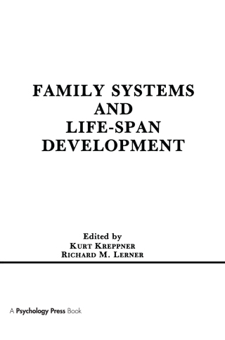 Cover image: Family Systems and Life-span Development 1st edition 9781138990944