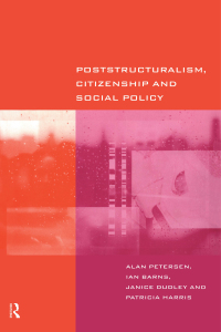 Imagen de portada: Poststructuralism, Citizenship and Social Policy 1st edition 9780415182874
