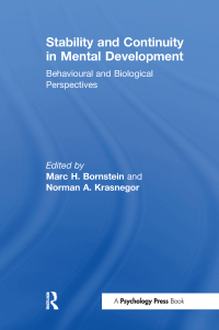 表紙画像: Stability and Continuity in Mental Development 1st edition 9780805802030