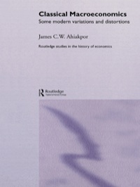 Imagen de portada: Classical Macroeconomics 1st edition 9780415771108