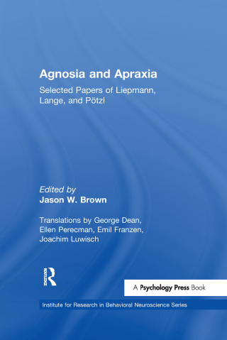 Cover image: Agnosia and Apraxia 1st edition 9781138966369