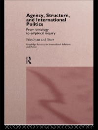 Omslagafbeelding: Agency, Structure and International Politics 1st edition 9780415152594