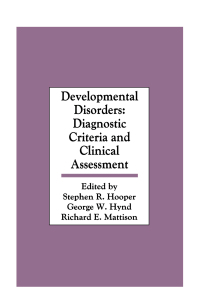 صورة الغلاف: Developmental Disorders 1st edition 9780805803297