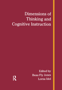 Imagen de portada: Dimensions of Thinking and Cognitive Instruction 1st edition 9781138967717