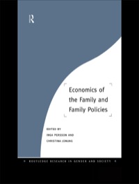 表紙画像: Economics of the Family and Family Policies 1st edition 9780415149020