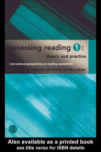 Cover image: Assessing Reading 1: Theory and Practice 1st edition 9780415148948