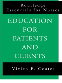 Imagen de portada: Education For Patients and Clients 1st edition 9780415148504