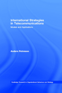 Cover image: International Strategies in Telecommunications 1st edition 9780415148290