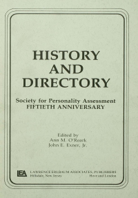 Imagen de portada: History and Directory 1st edition 9780805805697