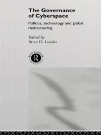 Imagen de portada: The Governance of Cyberspace 1st edition 9780415147231