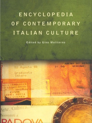 صورة الغلاف: Encyclopedia of Contemporary Italian Culture 1st edition 9780415145848