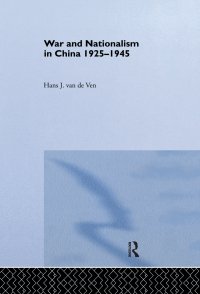 Cover image: War and Nationalism in China: 1925-1945 1st edition 9780415514996