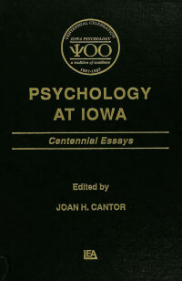 Cover image: Psychology at Iowa 1st edition 9780805807615