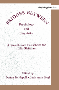 Imagen de portada: Bridges Between Psychology and Linguistics 1st edition 9781138987890