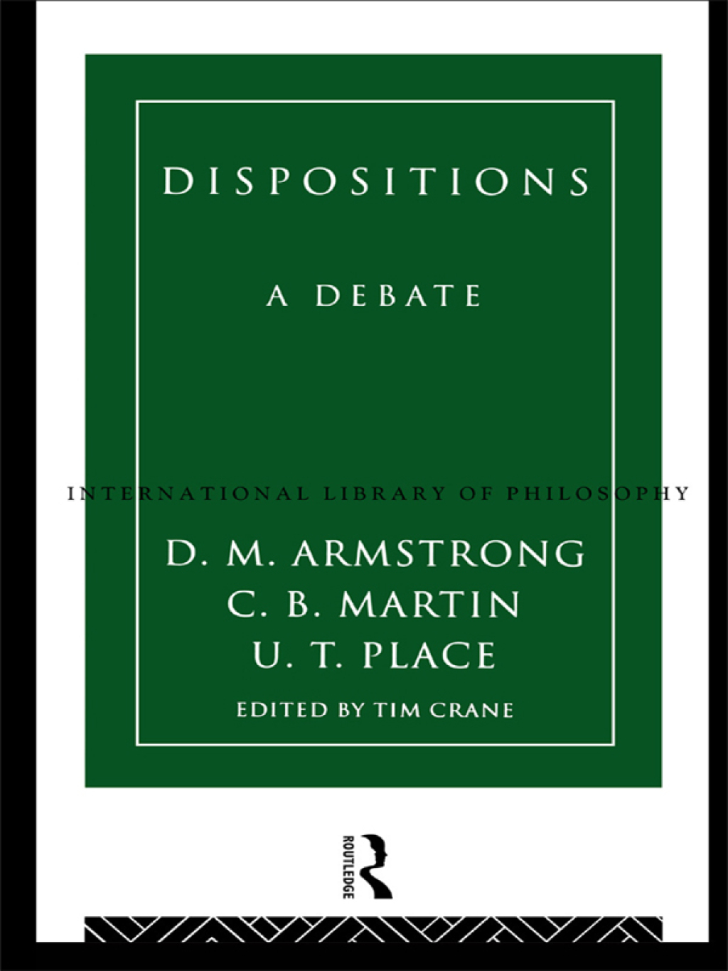 Dispositions A Debate 1st Edition