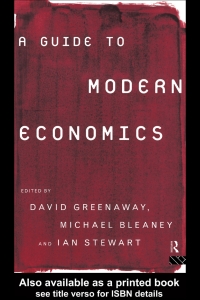 Immagine di copertina: A Guide to Modern Economics 1st edition 9780415144278