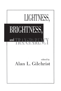 Cover image: Lightness, Brightness and Transparency 1st edition 9781138876170