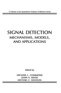 Titelbild: Signal Detection 1st edition 9780805808230