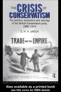 Cover image: The Crisis of Conservatism 1st edition 9780415143394