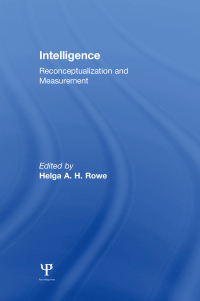 Cover image: Intelligence 1st edition 9780805809428