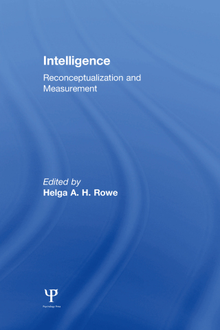 Imagen de portada: Intelligence 1st edition 9780805809428