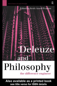 Cover image: Deleuze and Philosophy 1st edition 9780415142694