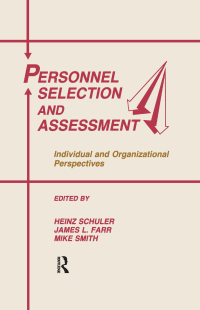 Cover image: Personnel Selection and Assessment 1st edition 9780805810349