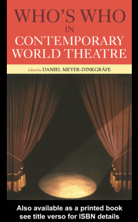 Cover image: Who's Who in Contemporary World Theatre 1st edition 9780415141611
