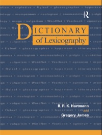 Titelbild: Dictionary of Lexicography 1st edition 9780415141437