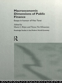 Imagen de portada: Macroeconomic Dimensions of Public Finance 1st edition 9780415141116