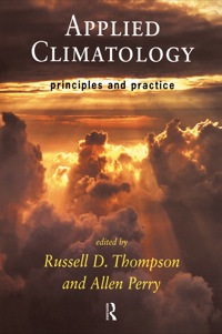 Imagen de portada: Applied Climatology 1st edition 9780415141000