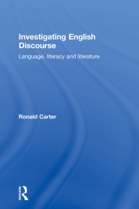 Cover image: Investigating English Discourse 1st edition 9780415140669