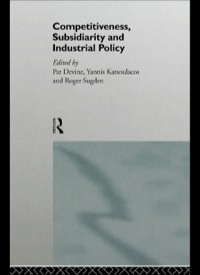 Cover image: Competitiveness, Subsidiarity and Industrial Policy 1st edition 9780415139854