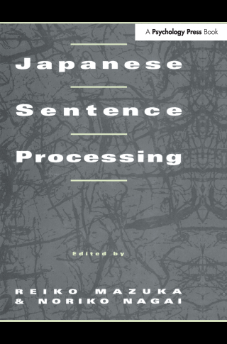 Cover image: Japanese Sentence Processing 1st edition 9781138973695