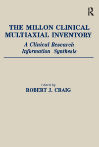 Imagen de portada: The Millon Clinical Multiaxial Inventory 1st edition 9781138997974