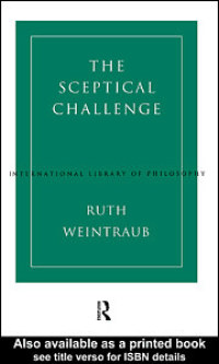 Omslagafbeelding: The Sceptical Challenge 1st edition 9780415139465