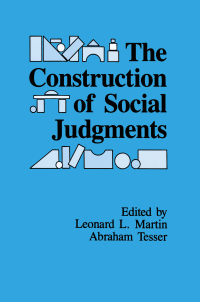 表紙画像: The Construction of Social Judgments 1st edition 9780805811490
