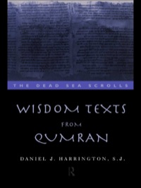Imagen de portada: Wisdom Texts from Qumran 1st edition 9780415139076