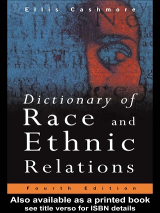 Cover image: Dictionary of Race and Ethnic Relations 1st edition 9781138176010