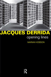 Cover image: Jacques Derrida 1st edition 9780415137867