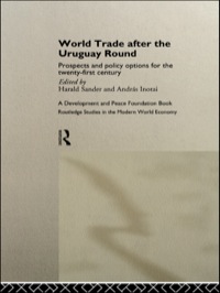 Imagen de portada: World Trade after the Uruguay Round 1st edition 9780415137362
