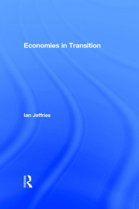 Imagen de portada: Economies in Transition 1st edition 9780415136846