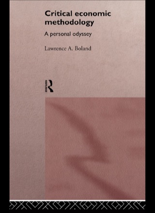 Cover image: Critical Economic Methodology 1st edition 9780415136075