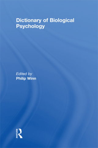 Cover image: Dictionary of Biological Psychology 1st edition 9780415867368