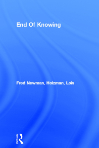 صورة الغلاف: End Of Knowing 1st edition 9780415135986