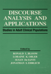 Imagen de portada: Discourse Analysis and Applications 1st edition 9781138876408