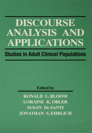 Imagen de portada: Discourse Analysis and Applications 1st edition 9781138876408