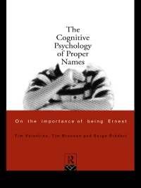 Titelbild: The Cognitive Psychology of Proper Names 1st edition 9780415135450