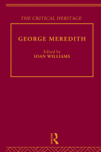 Cover image: George Meredith 1st edition 9780415756785