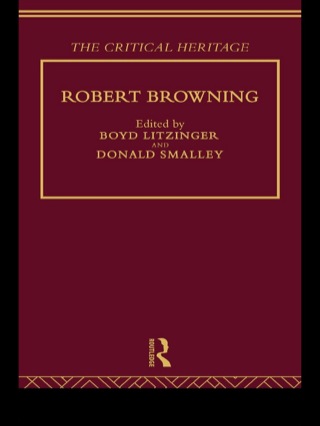 Imagen de portada: Robert Browning 1st edition 9780415756730